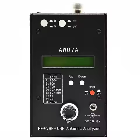 HF/VHF/UHF AW07A 1.5-470MHZ 160 M HF + Spectrum Analyzers with 1.0 To 9.99 SWR Usable Measurement Ra