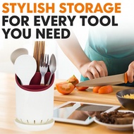 Cultery Holder Drainer Rack Spoon Fork Container Storage Box Cutlery Knife Chopsticks Spatula Rice L