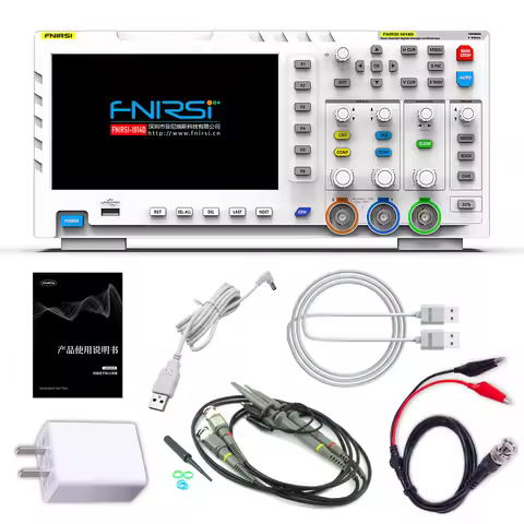 FNIRSI 1014D 2 In 1 Professional Digital Oscilloscope 2 Channel Input Signal Generator 100MHz Bandwi