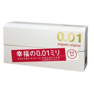 【READY STOCK】Japan Sagami Original 0.01 Ultra Thin Condom 保险避孕套 5pcs