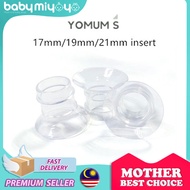 Yomums FIT Breast Pump Spare Parts - 17mm / 19mm / 21mm Inserts FREE Box