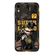 Case For iphone XR Cover Protective Tpu Soft Silicone Black Tpu Case mario cute mickey