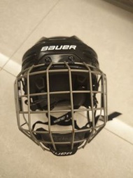 Black Bauer hockey helmet