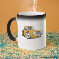 Mug Bunglon Mini Clubman caricature orange