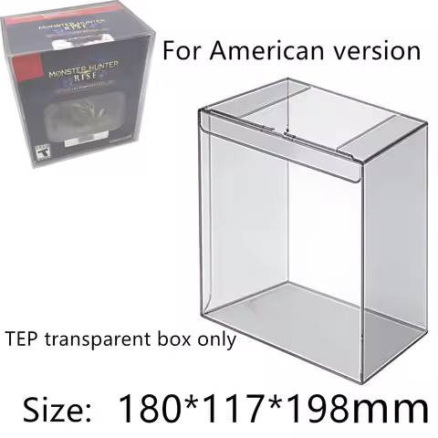 Transparent Box Protector For Magnamalo amiibo (Monster Hunter Rise) Collect Boxes TEP Storage Game 