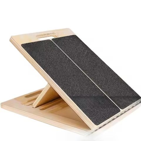 Wooden Stretch Board Calf Stretcher Adjustable Multi-stretch Board Folding Wooden Foot Pedal 20-45 D