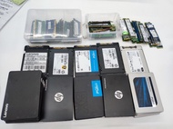 大量名牌SSD 2.5吋SSD 240GB 500GB M2. SSD sata SSD, NVMe SSD, 8GB DDR3 RAM DDR3L RAM, DDR4 8GB
