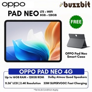 OPPO PAD NEO 4G LTE (8GB + 128GB) | WIFI (6GB + 128GB) - 11.36 Inch LCD Screen - Android Tablet