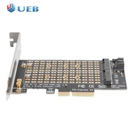 M.2 NVME to PCIE Adapter M+B Key SSD to PCI-E 3.0 X4 SATA Expansion Card
