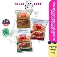 Tes Tortilla Nachos Chacho's Chips Jagung BBQ/Spicy/2kg/1kg/500g/250g