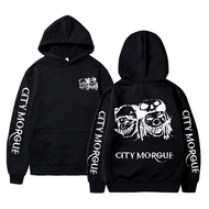 Rapper Zillakami City Morgue Graphic Print Hoodie Men Hip Hop Vintage Harajuku Sweatshirt Streetwear