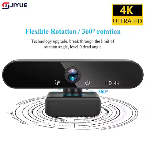HD 4K Webcam PC 1080P 2K Web Camera With Microphone Autofocus PC Computer Laptop Live Streaming 1080