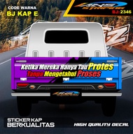 DECAL STICKER BAK BELAKANG MOBIL GRANMAX PICK UP / DECAL STIKER BAK CARRY L300 / VARIASI STIKER BAK
