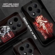 Softcase Glass Kaca [SF99] Xiaomi Redmi Note 14 Pro (4G & 5G) Latest Ninja Motif Mobile Phone Casing