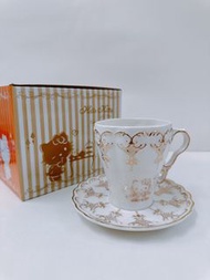 超靚 超高質❗️Hello Kitty 45 週年 金色浮雕 英式燙金陶瓷咖啡杯連碟套裝(全1種)