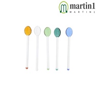 MARTIN1 Teaspoon Kitchen Stirring Tool Glass Heat-Resistant Scoop