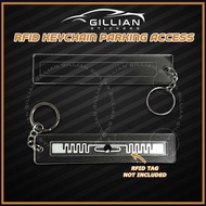 Keychain RFID Holder for Parking Access Transparent Acrylic Carpark Holder (RFID Tag Not Included)