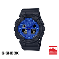 CASIO นาฬิกาข้อมือผู้ชาย G-SHOCK YOUTH รุ่น GA-100BP-1ADR วัสดุเรซิ่น สีดำ