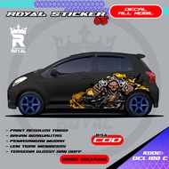 DCL100-DECAL STICKER MOBIL KARAKTER VENOM-STIKER BODY MOBIL JAZZ BRIO SIGRA-STIKER UPDATE MOBIL