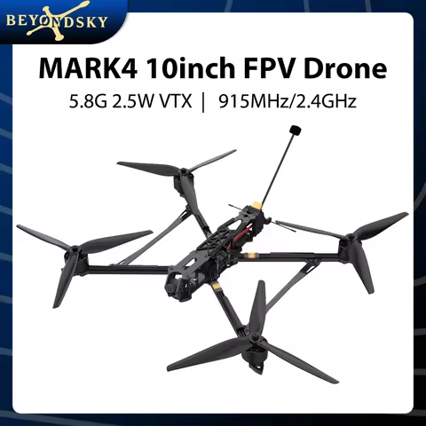 Mark4 10inch Long Range FPV Drone F405 FC 55A ESC 5.8GHz 2.5W VTX ELRS 915MHz/2.4GHz 3115 900KV Moto