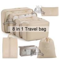 7/ 8 in 1 Travel Bag Travel Storage Bag Travel Organizer Bag Set Portable Luggage Bag Suitcase Organ