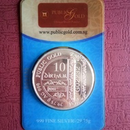 10 Dirham Public Gold Silver 999