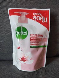 [200ml] DETTOL เดทตอล สบู่เหลวล้างมือ สูตรรีเพลนนิชชิ่ง ถุงเติม 200 มล. Liquid Handwash Replenishing Refill