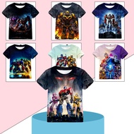 Bumblebee Boy Short-Sleeved T-Shirt-Transformers Robot Hero Graphic T-Shirt-Cute Printed Boys Short-
