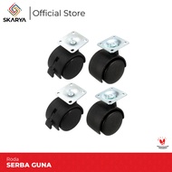 Roda Lemari / Laci / Etalase / Furniture / Serbaguna (4Pcs) Baru