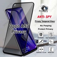 Shopkaki Oppo A92 Privacy Tempered Glass / Anti Spy Screen Protector
