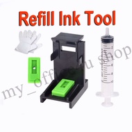 3 In 1 Ink Refill Tool Refill Ink Kit Add Ink Tool for HP 61 62 63 65 67 678 680 682 60 703 704 refi