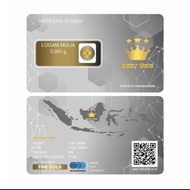 Emas 999 Gold Bar 999 0.001g/Fine gold 999 Souvenier,Gift ..MURAHHHH 