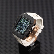 เคสป้องกัน Apple Watch Ultra 2 Carbon Fiber พร้อมสายนาฬิกา Richard Iwatch สำหรับผู้ชายและผู้หญิง สาย