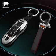 Metal Car Key Case Cover For Porsche Cayenne 958 911 996 Lepin Boxster Macan Panamera 997 944 924 Pa