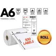 500PCS A6 Thermal Label Waybill Sticker Roll / A6 Stack Fold Type (100mm x 150mm)