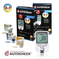 alat cek gula darah asam urat kolesterol autocheck 3 in 1 onemed