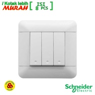 Schneider Wholesale Package Switch 3G 1W Arcato Triple Switch 3 Gang 1 Way