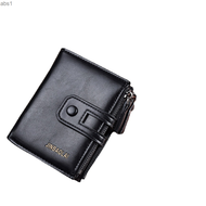 Buckle men's wallet multifunctional double zipper zero wallet men's walletabs