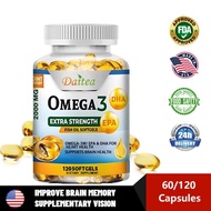 Omega- 3 Fish Oil 2000 mg. ระบบสมอง​ ความจำ​ ประสิทธิภาพ​หัวใจ