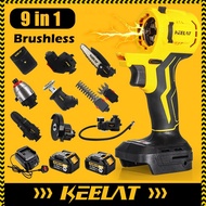 KEELAT Cordless Impact Harmmer Drill Wrench Gun Reciprocating Chain Saw Powerbank Frosted Multifunct