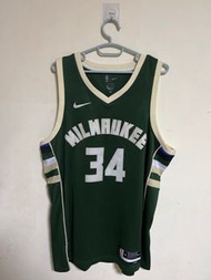 字母哥 Giannis antetokounmpo Nike密爾瓦基公鹿隊Bucks籃球衣