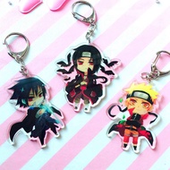 Anime Naruto Sakura Kakashi Itachi Metal Keychain Bag Car Key Ring