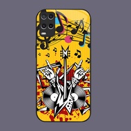 HK-42 Rock Band Glass KACA Casing for OPPO Realme Narzo Reno 8 A55 8i 7 50 A54 9 Pro 5G