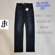 GA BLUE STRAIGHT FIT JEANS STRETCHABLE 9913-1905