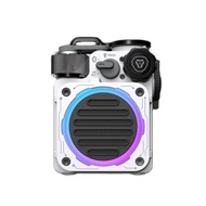 MUZEN CYBER CUBE STANDARD WHITE RGB Futuristic Bluetooth Speaker IPX5 Waterproof | Light & Music in
