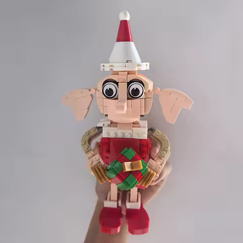 Bricklink Ideas Magic Movie Action Figures Dobby the House Elf Christmas Costume 76421 Building Bloc
