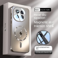 For VIVO IQOO 13 Case Hard Matte Magnetic Wireless Charging Lens Protective Back Cover Case For IQOO