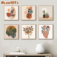 Ruopoty 20x20CM  Paint By Number With Frame Acrylic Paint Number Painting For Home Decor ON Canvas Painting For Wall Art
