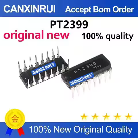 (5-100pieces)Brand new original PT2399 DIP16 2399 audio digital reverb circuit