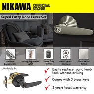 NIKAWA Lever Lock 6841 *Replace Round Knob Room Door Lock